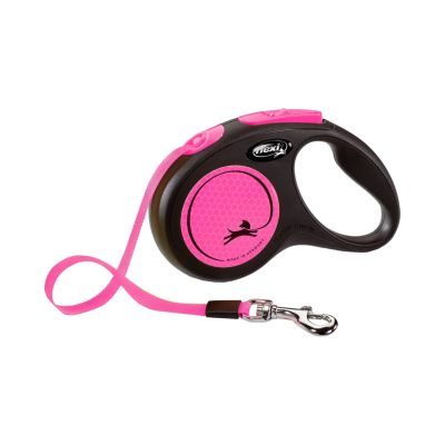 Flexi New Neon Tape M, 5 m / max. 25 kg, Pinkki