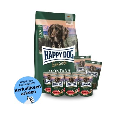 Happy Dog Sensible Montana - Tassukaverin Arkipaketti