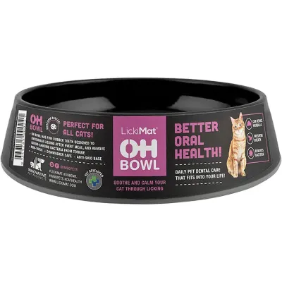 Lickimat Cat Oral Hygiene Aktivointikulho, Musta