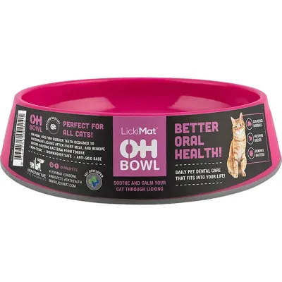 Lickimat Cat Oral Hygiene Aktivointikulho, Pinkki
