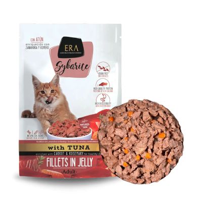 ERA Sybarite, Märkäruoka kaikenikäisille kissoille - Eri makuja, ERA Sybarite Adult - Tonnikala