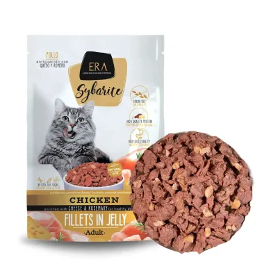 ERA Sybarite, Märkäruoka kaikenikäisille kissoille - Eri makuja, ERA Sybarite Adult - Kana