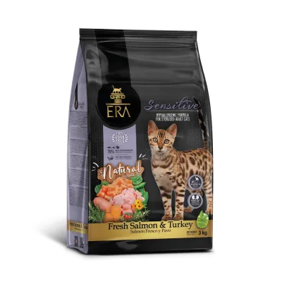 ERA Grain Free Sterilised Sensitive Adult - Fresh Salmon & Turkey, 1.25 kg