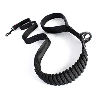 Ezydog Talutushihna, Zero Shock Traffic Control - Eri värejä, Musta 120cm