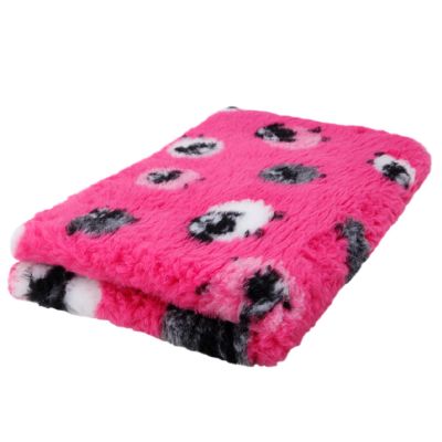 Foxy Fur Makuualusta - Lammaskuvio, pinkki, 100 x 75cm