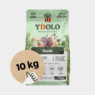 YDOLO Healthy & Pure Duck - Puolikostea koiranruoka, 10 kg