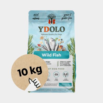 YDOLO Healthy & Pure Wild Fish - Puolikostea koiranruoka, 10 kg