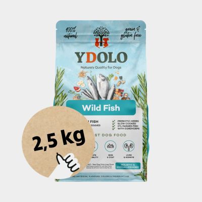 YDOLO Healthy & Pure Wild Fish - Puolikostea koiranruoka, 2.5 kg