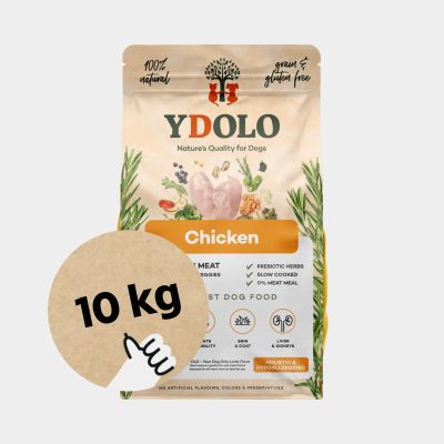 YDOLO Healthy & Pure Chicken - Puolikostea koiranruoka, 10 kg