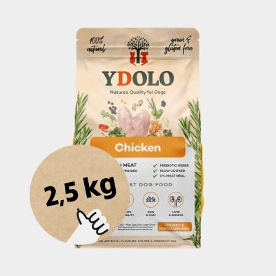 YDOLO Healthy & Pure Chicken - Puolikostea koiranruoka, 2.5 kg