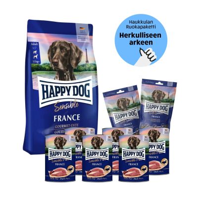 Happy Dog Sensible France - Tassukaverin Arkipaketti