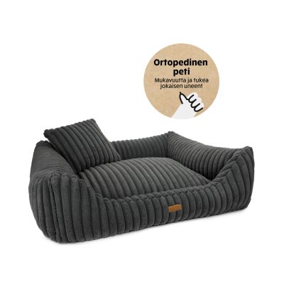 Denzoo Koiranpeti PALERMO, Dark Grey, XXL