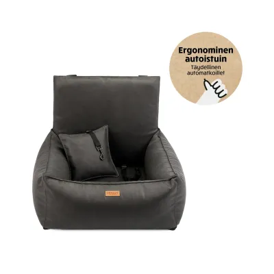 Denzoo Autoistuin Koiralle BERGAMO, Dark Grey, S