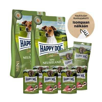 Happy Dog Sensible Mini Neuseeland - Pikkutassun Megapaketti