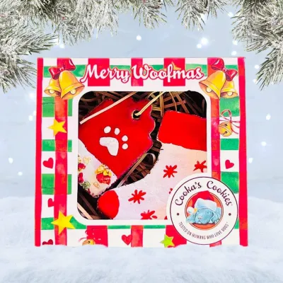 Cooka's Cookies Syötävät Joulukoristekeksit - Christmas Gift Box, kuva 1 / 1