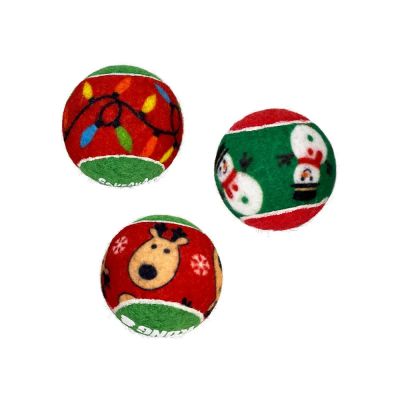 Kong Holiday Squeakair Ball 6-pack M