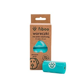 Fiboo ECO Koiran Kompostoituvat Kakkapussit 8-pack