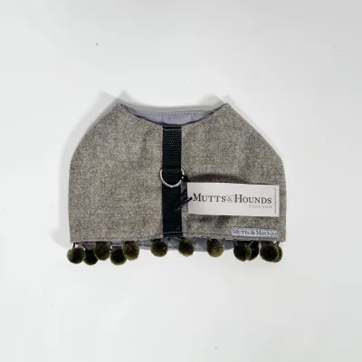 Mutts & Hounds - Pehmeät Paitavaljaat S, Grey PomPom