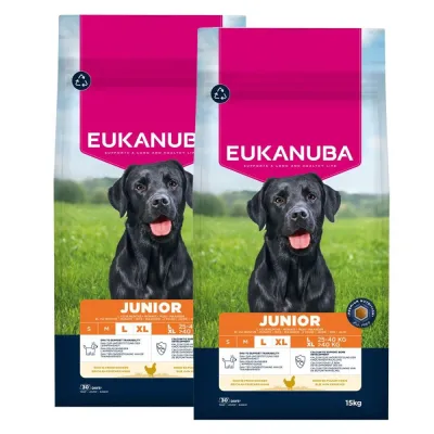 Eukanuba Dog Junior Large 2 x 15kg, kuva 1 / 1