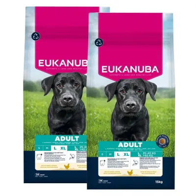 Eukanuba Dog Adult Large 2 x 15kg, kuva 1 / 1