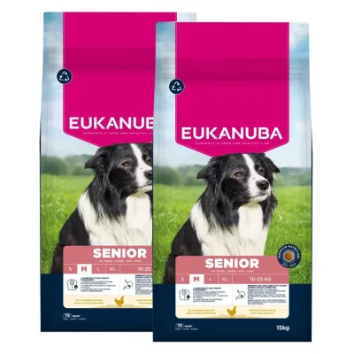 Eukanuba Dog Senior Medium 2 x 15kg, kuva 1 / 1