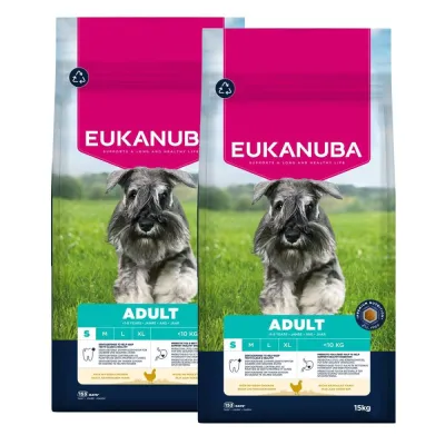 Eukanuba Dog Adult Small 2 x 15kg, kuva 1 / 1