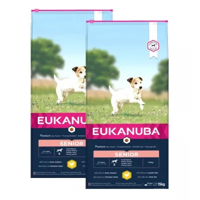 Eukanuba Dog Senior Small 2 x 15kg, kuva 1 / 1