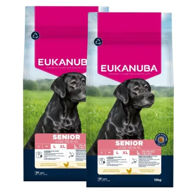 Eukanuba Dog Senior Large 2 x 15kg, kuva 1 / 1