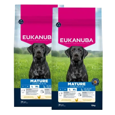 Eukanuba Dog Mature Large 2 x 15kg, kuva 1 / 1