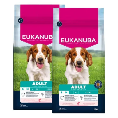 Eukanuba Adult SMB Salmon&Barley 2 x 12kg, kuva 1 / 1