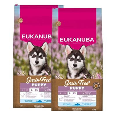 Eukanuba Grain Free Puppy L/XL 2 x 12kg