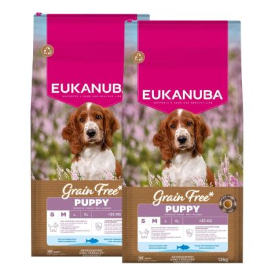 Eukanuba Grain Free Puppy S/M 2 x 12kg