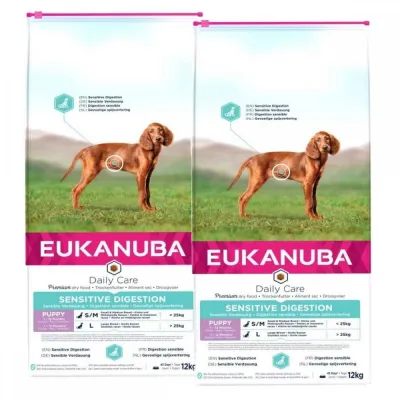 Eukanuba DC Puppy Sensitive Digestion 2 x 12kg, kuva 1 / 1