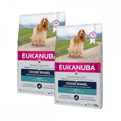 Eukanuba Dog Breed Specific Cocker Spaniel 2x7,5kg, kuva 1 / 1