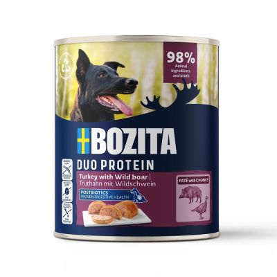 Bozita Dog Pate Turkey with Wild Boar (800 g)