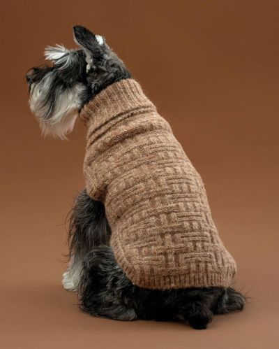 Alqo Wasi Waffle Basket Knit koiran alpakkaneule, S