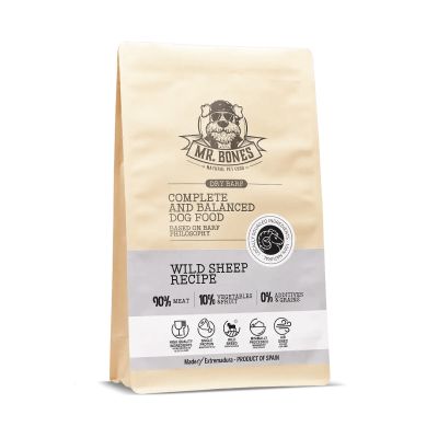 Mr.Bones Dry BARF mufloni – viljaton täysravinto koirille, 3 kg