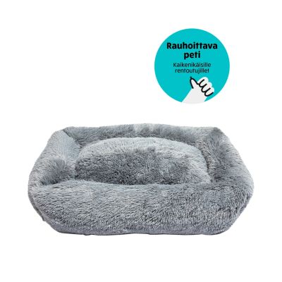 Brava Fluffy - Rauhoittava peti, Harmaa suorakulmio, XL