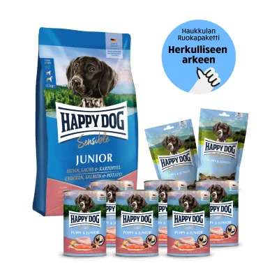 Happy Dog Sensible Junior - Pentutassun Arkipaketti, kuva 1 / 1