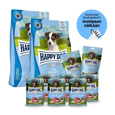Happy Dog Sensible MINI Puppy - Pentutassun Megapaketti, kuva 1 / 1
