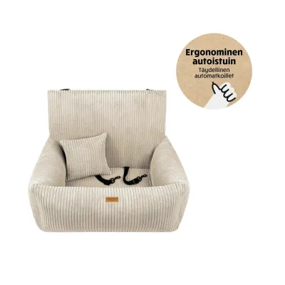 Denzoo Autoistuin Koiralle MILANO, Beige, M