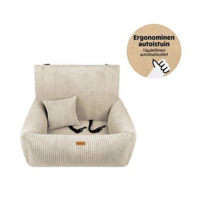 Denzoo Autoistuin Koiralle MILANO, Beige, L