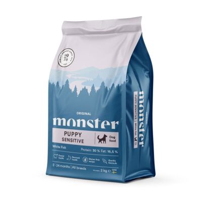 Monster Pet Food Monster Dog Puppy Sensitive White Fish (17 kg)