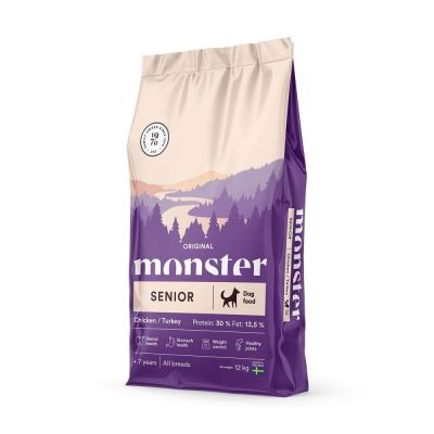 Monster Pet Food Monster Dog Senior Chicken and Turkey (12 kg)