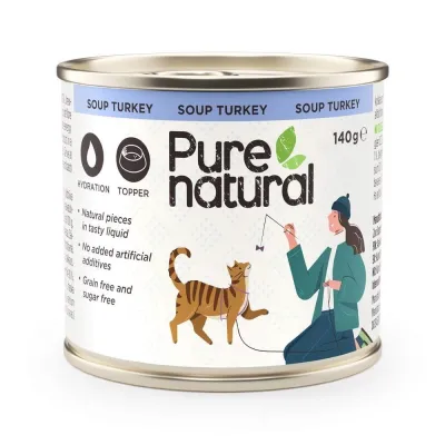 Purenatural Cat Soup Turkey 140g, kuva 1 / 1