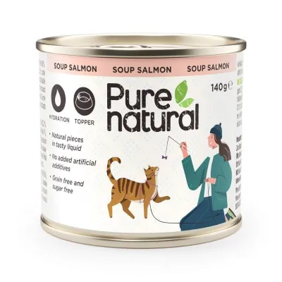 Purenatural Cat Soup Salmon 140g, kuva 1 / 1