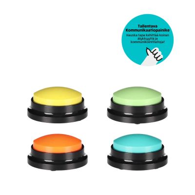 Flamingo Tallentavat Kommunikaatiopainikkeet Koiralle 8,8cm, Sininen