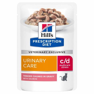 Hill's Prescription Diet Hill's Diet Cat c/d Multicare Stress Salmon 12 x 85 g