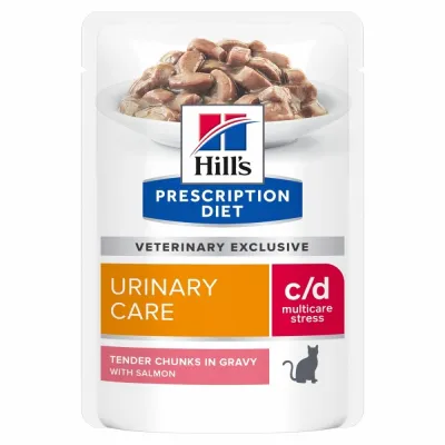 Hill's Prescription Diet Hill's Diet Cat c/d Multicare Stress Salmon 12 x 85 g
