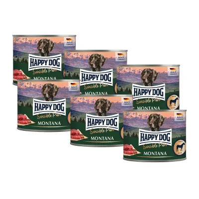 Happy Dog Sensible Pur Montana - Hevonen, 6x200 g, kuva 1 / 1